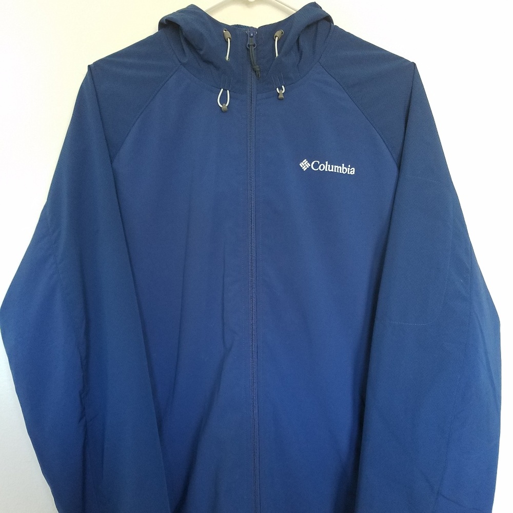 Columbia Royal Blue Hooded Jacket - Men's Large